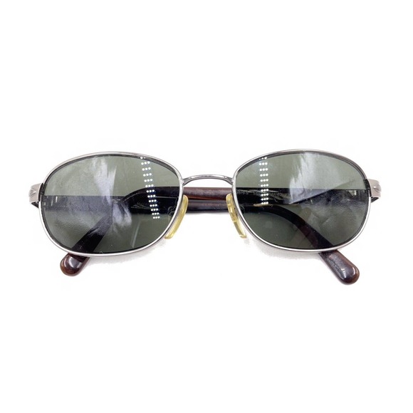 Persol 2079-S 513/48 Gunmetal Silver Brown Sunglasses Gray Lens 54-18 135 Italy - Picture 12 of 12